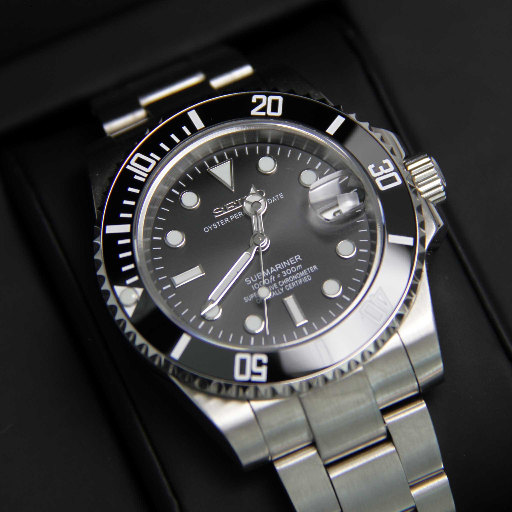 SEIKO MOD SUBMARINER | BLACK DATE
