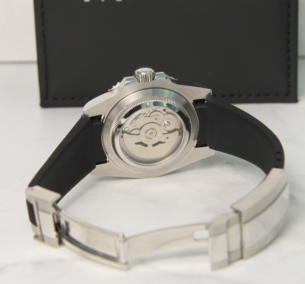 SEIKO MOD YACHTMASTER | BLACK SILVER