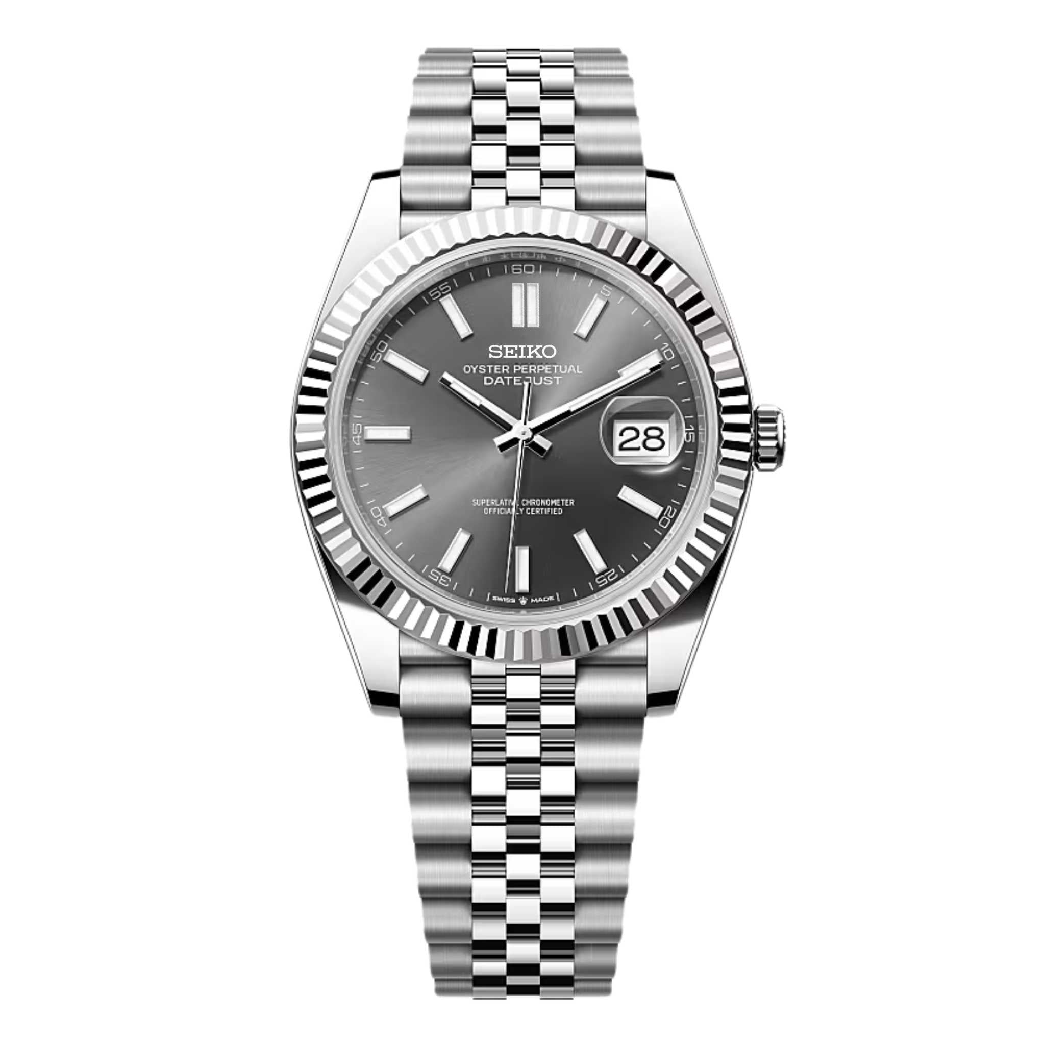 SEIKO MOD DATEJUST | GREY