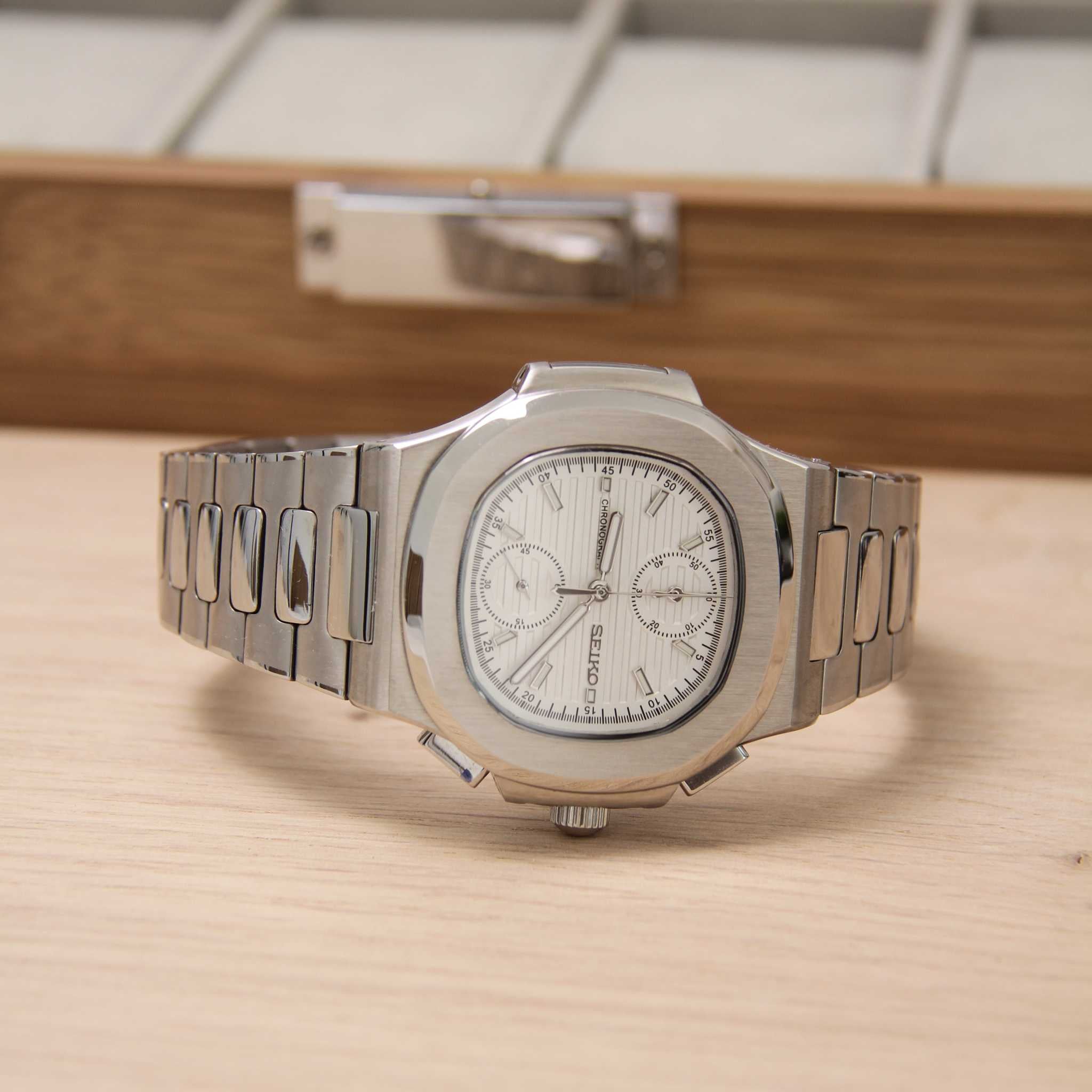 SEIKO MOD NAUTILUS | CHRONOGRAPH WHITE