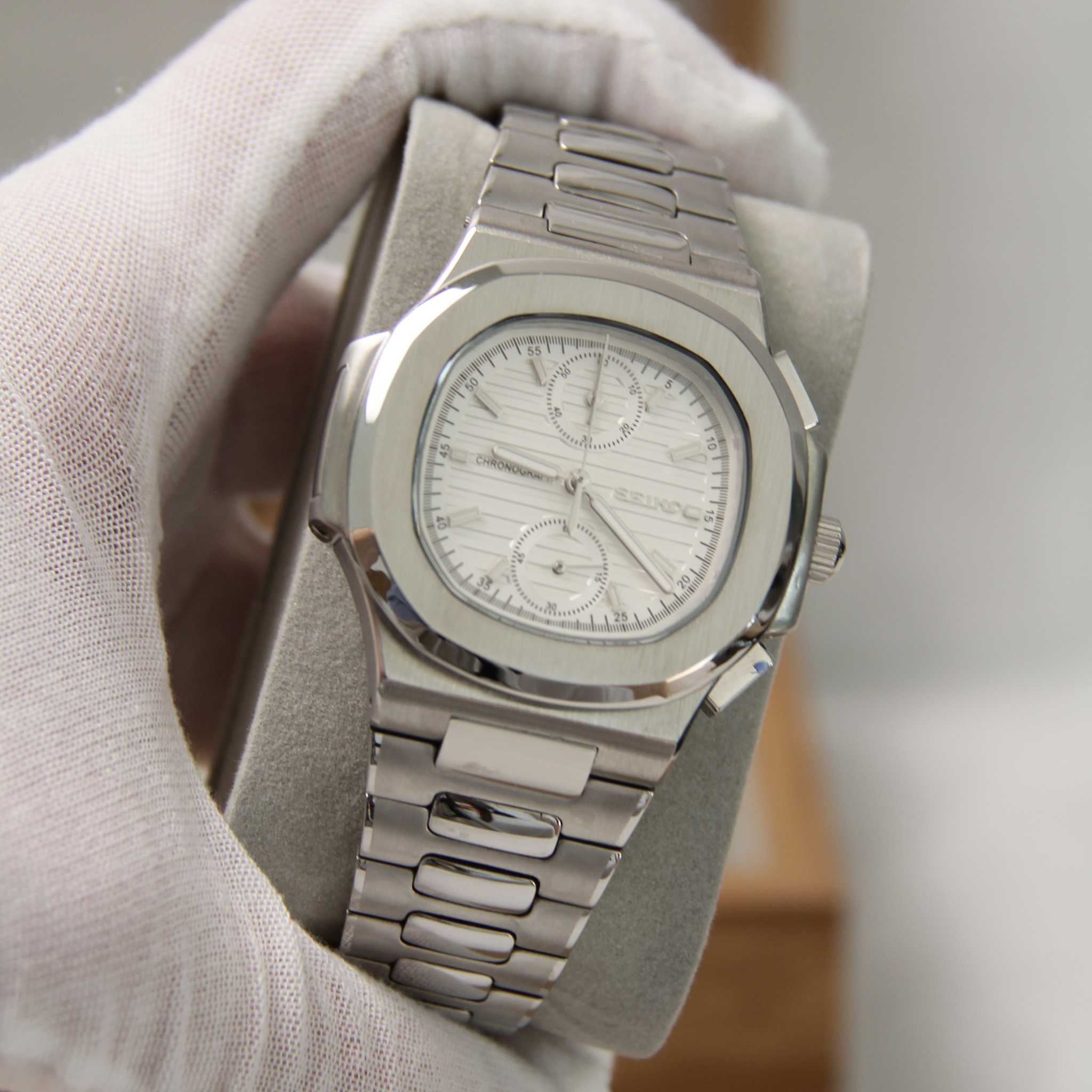 SEIKO MOD NAUTILUS | CHRONOGRAPH WHITE