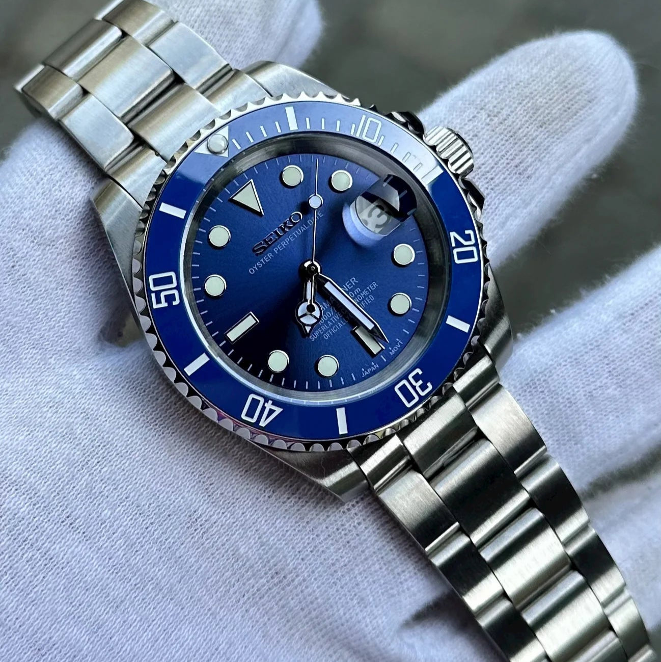 SEIKO MOD SUBMARINER | BLUE