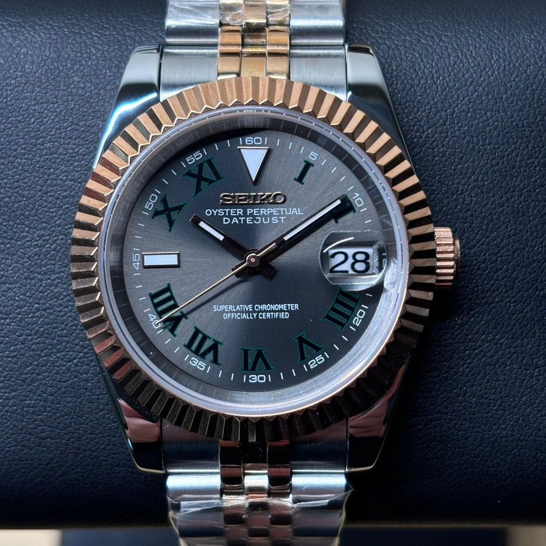 SEIKO MOD DATEJUST | WIMBLEDON TWO-TONE