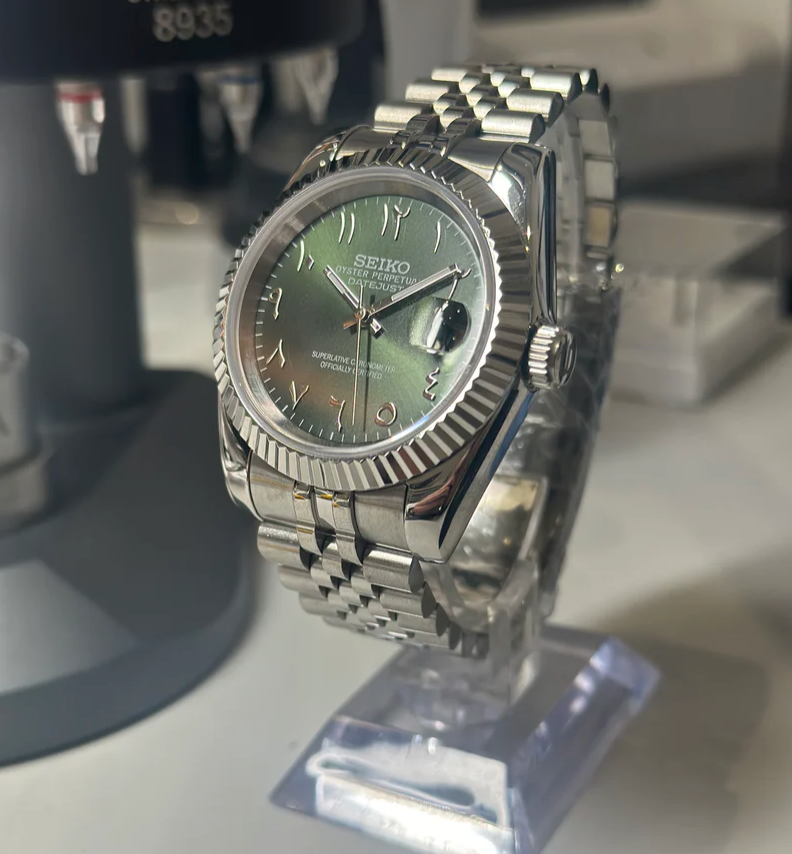 SEIKO MOD DATEJUST | KHAKI ARABIC