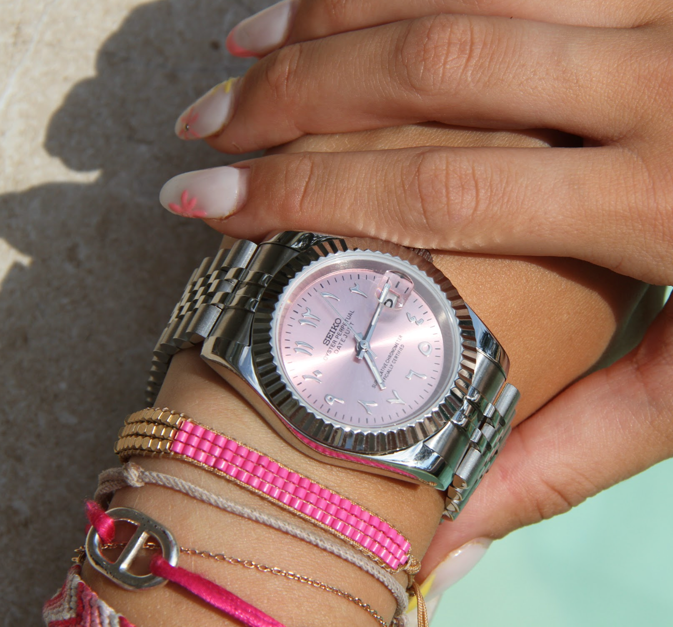 SEIKO MOD DATEJUST | PINK