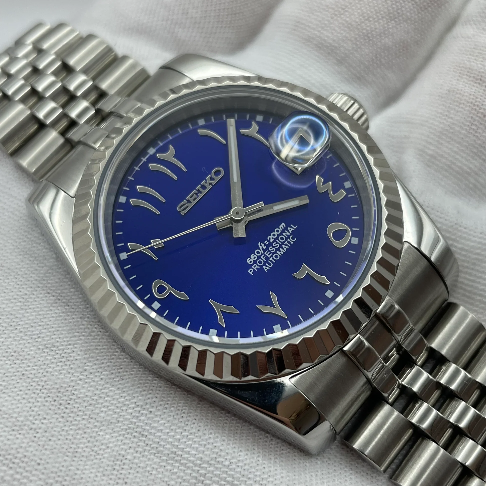 SEIKO MOD DATEJUST | ARABIC ROYAL BLUE