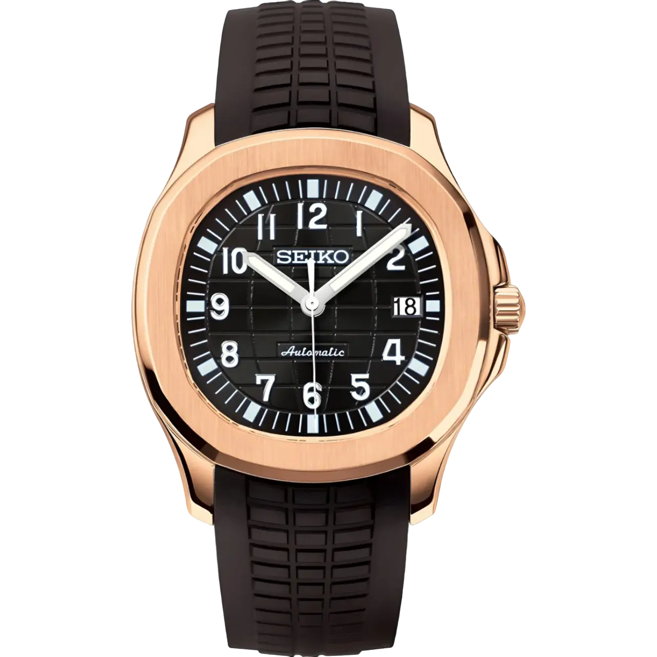 SEIKO MOD AQUANAUT | ROSE GOLD BLACK