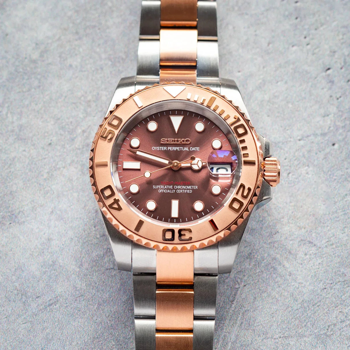 SEIKO MOD YACHTMASTER | ROSE GOLD