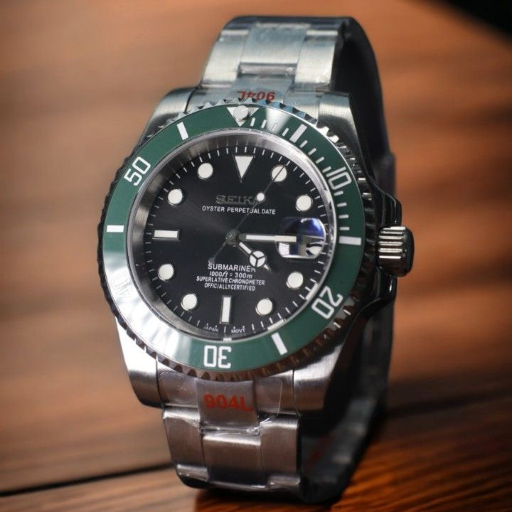 SEIKO MOD SUBMARINER | STARBUCKS BLACK GREEN